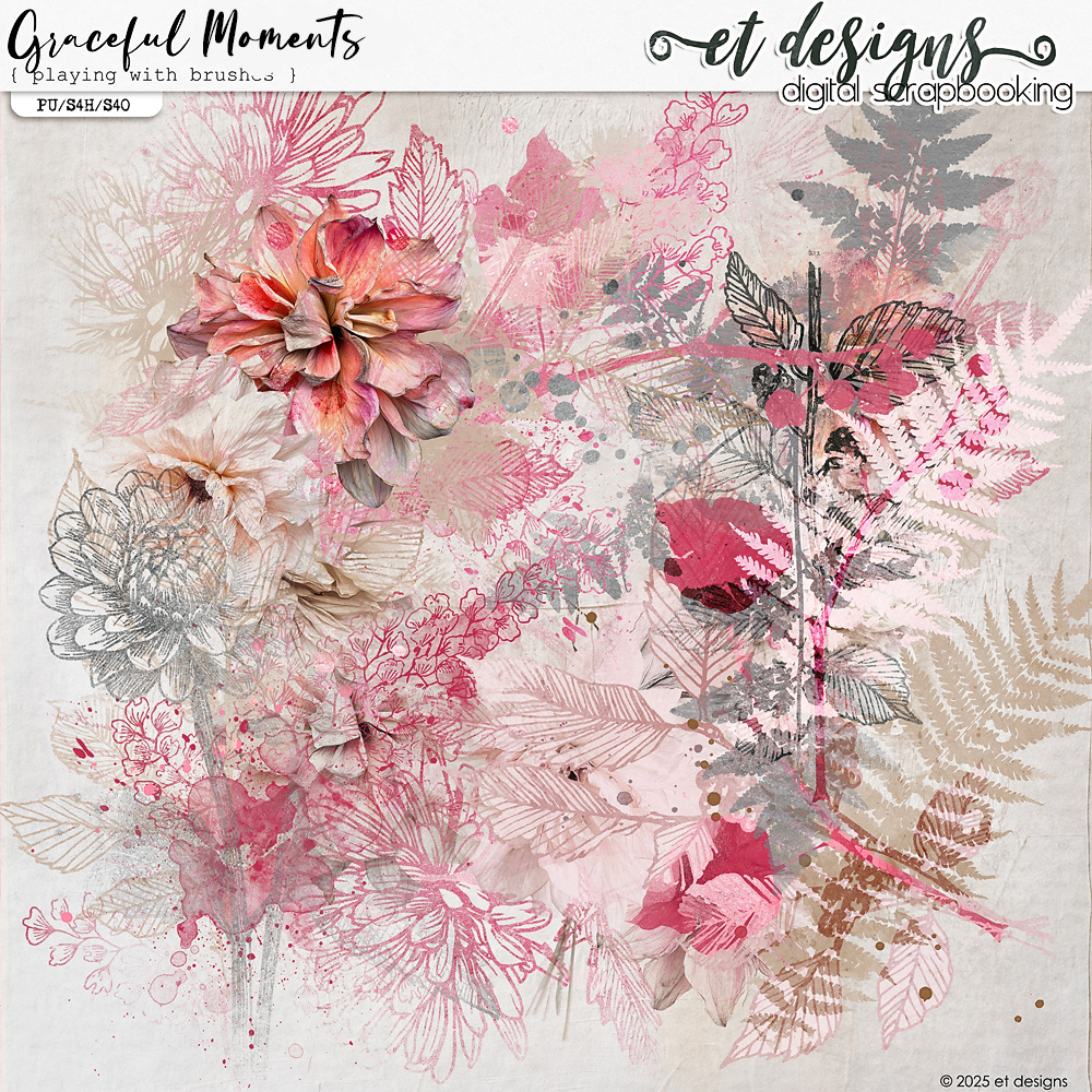 Graceful Moments Playing with Brushes by et designs