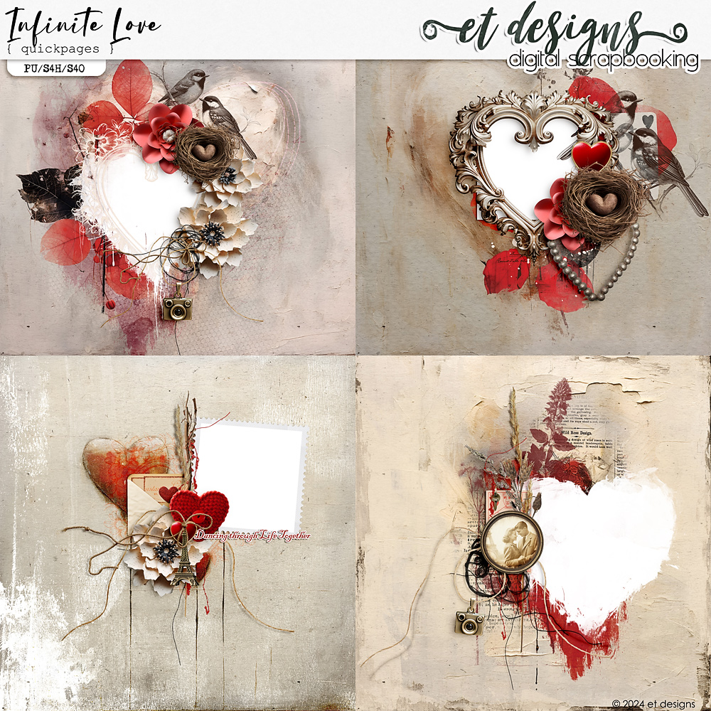 Infinite Love Quickpages by et designs