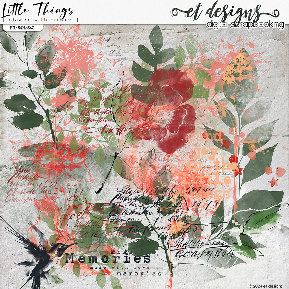 Little Things Playing with Brushes by et designs