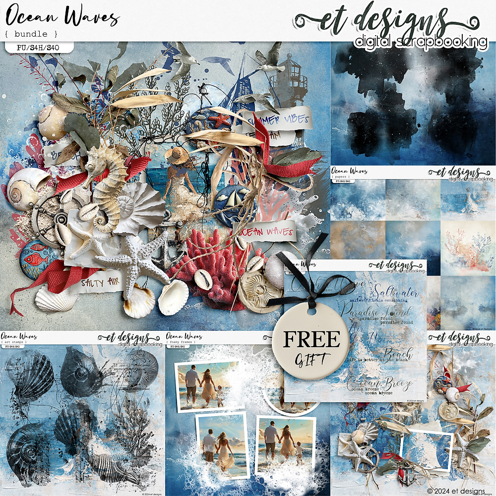 Ocean Waves Bundle by et designs