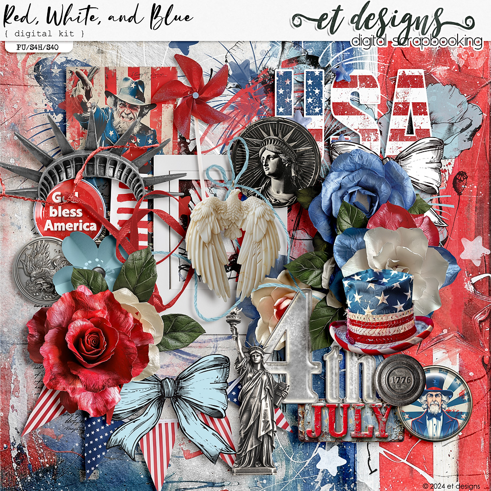 Red, White, and Blue Kit by et designs