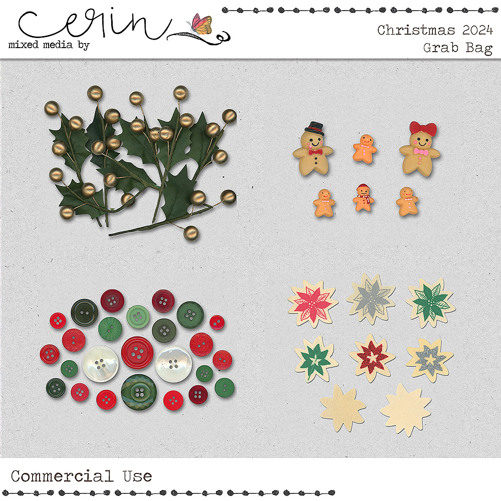 2024 Christmas CU Grab Bag By Mixed Media by Erin