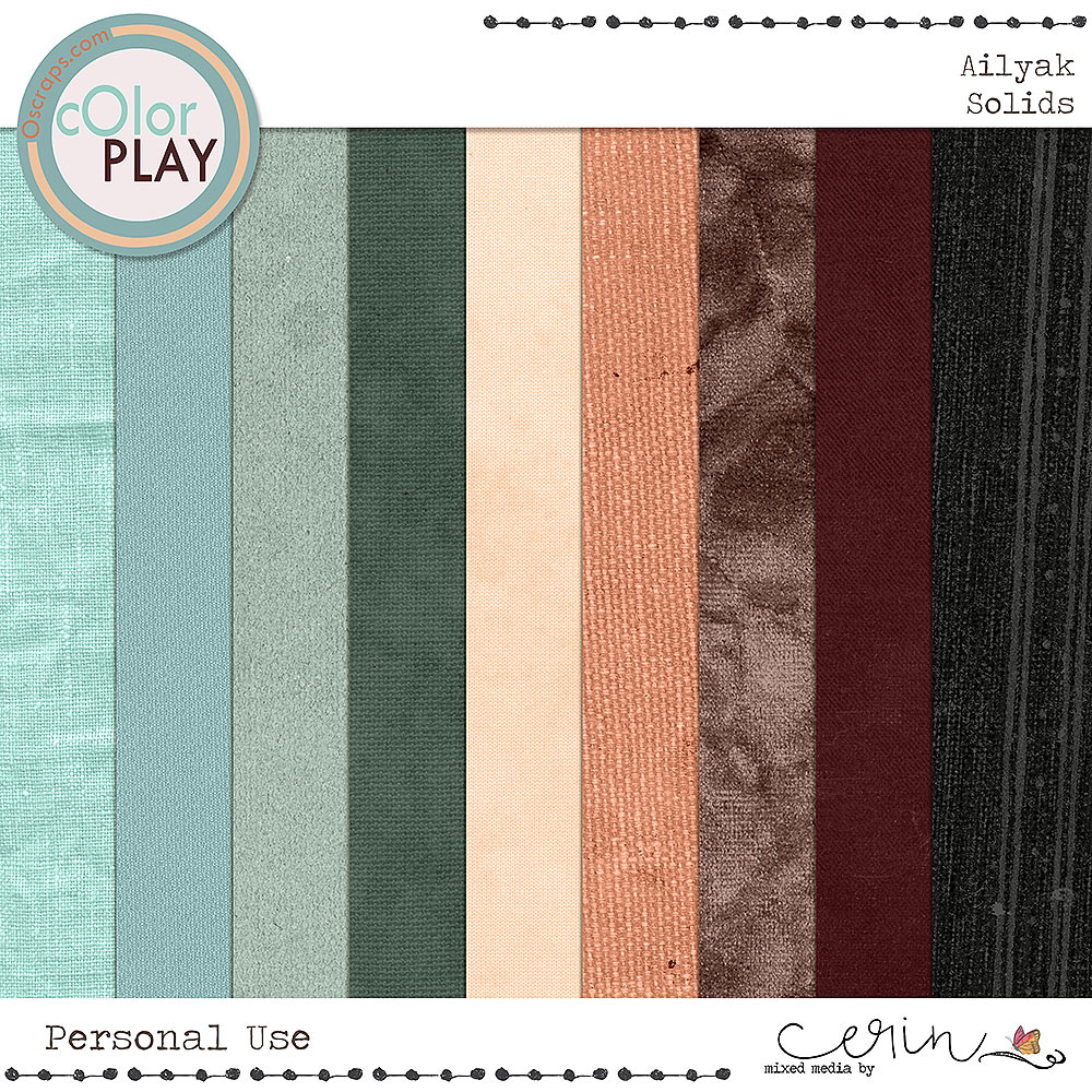 Ailyak {Solid Backgrounds} by Mixed Media by Erin