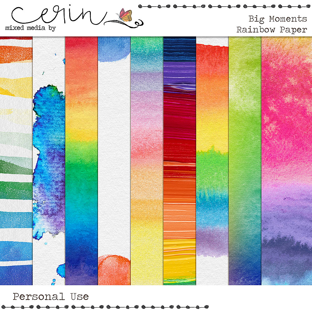 Big Moments {Rainbow Paper} by Mixed Media by Erin