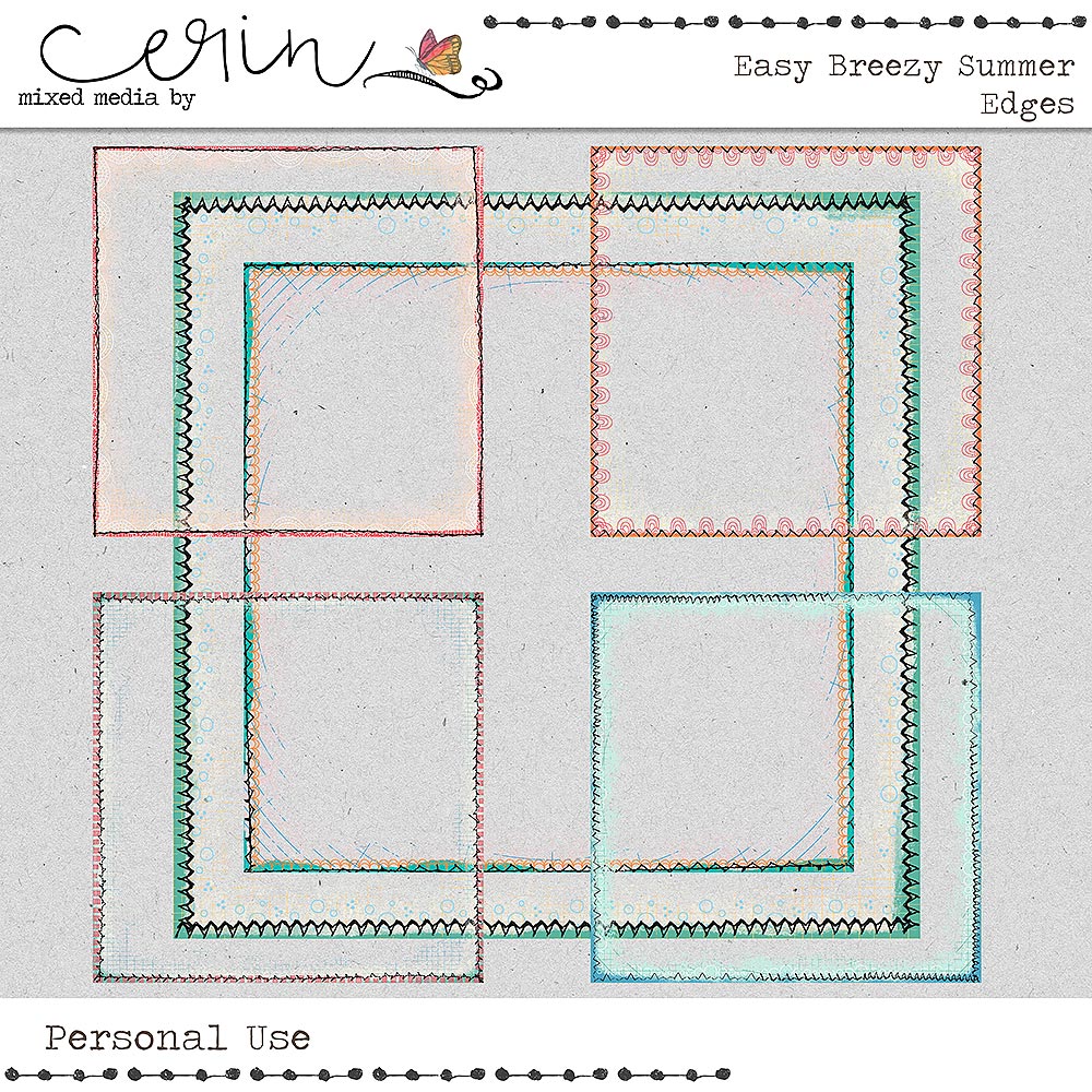 Easy Breezy Summer {Edges} by Mixed Media by Erin