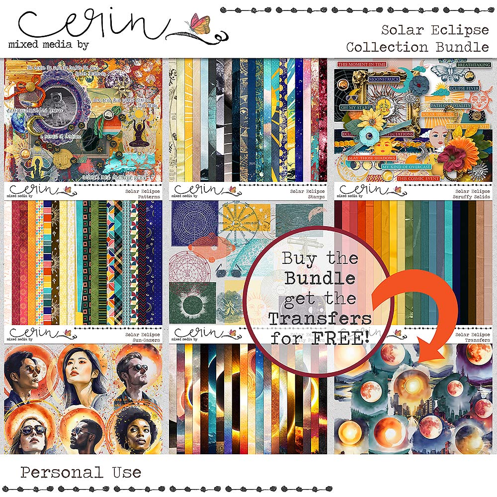 Solar Eclipse: {Collection Bundle} by Mixed Media by Erin