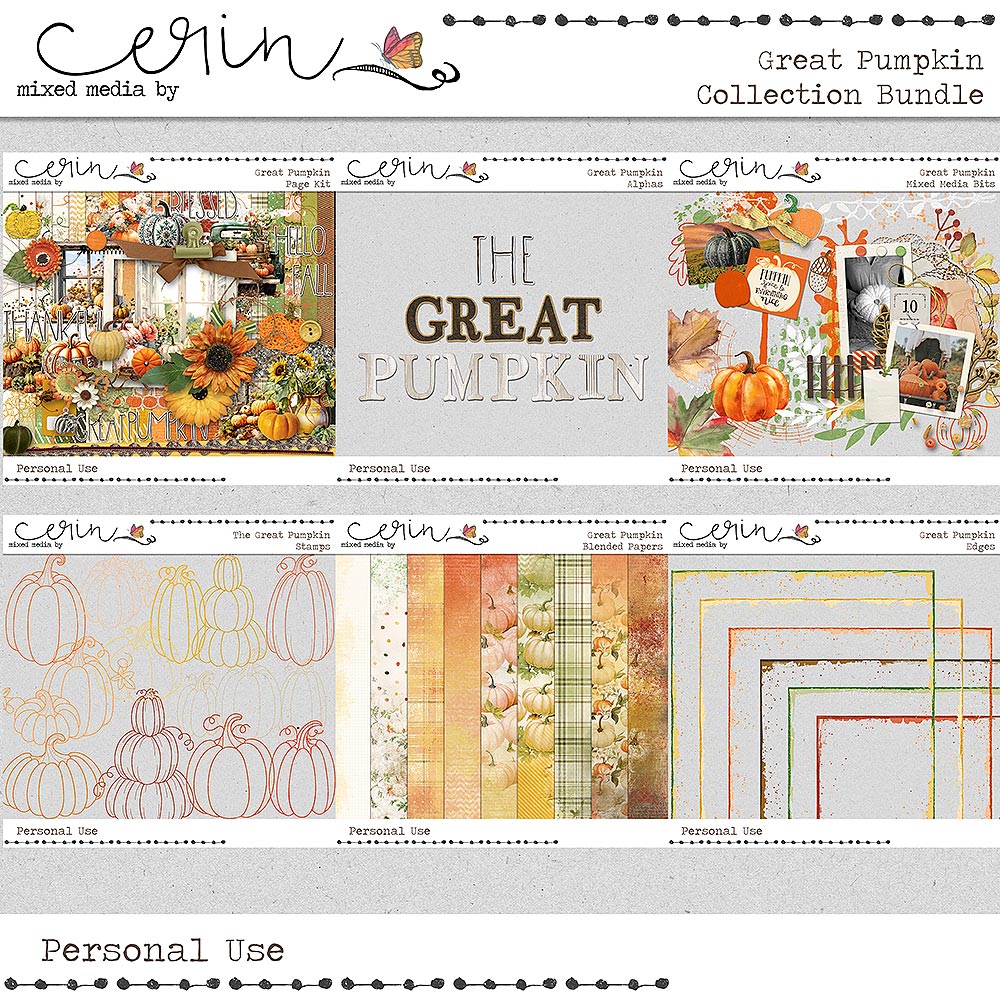 The Great Pumpkin {Collection Bundle} by Mixed Media by Erin