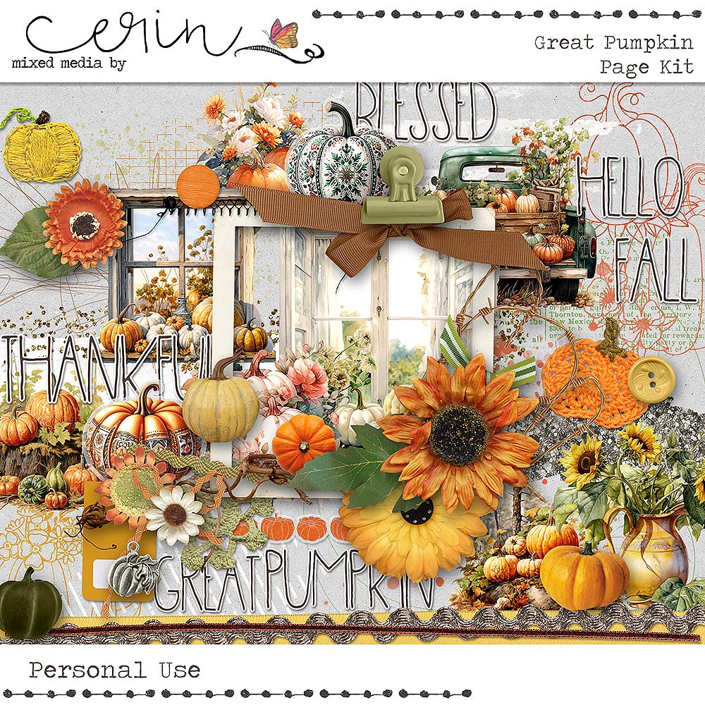 The Great Pumpkin {Elements} by Mixed Media by Erin