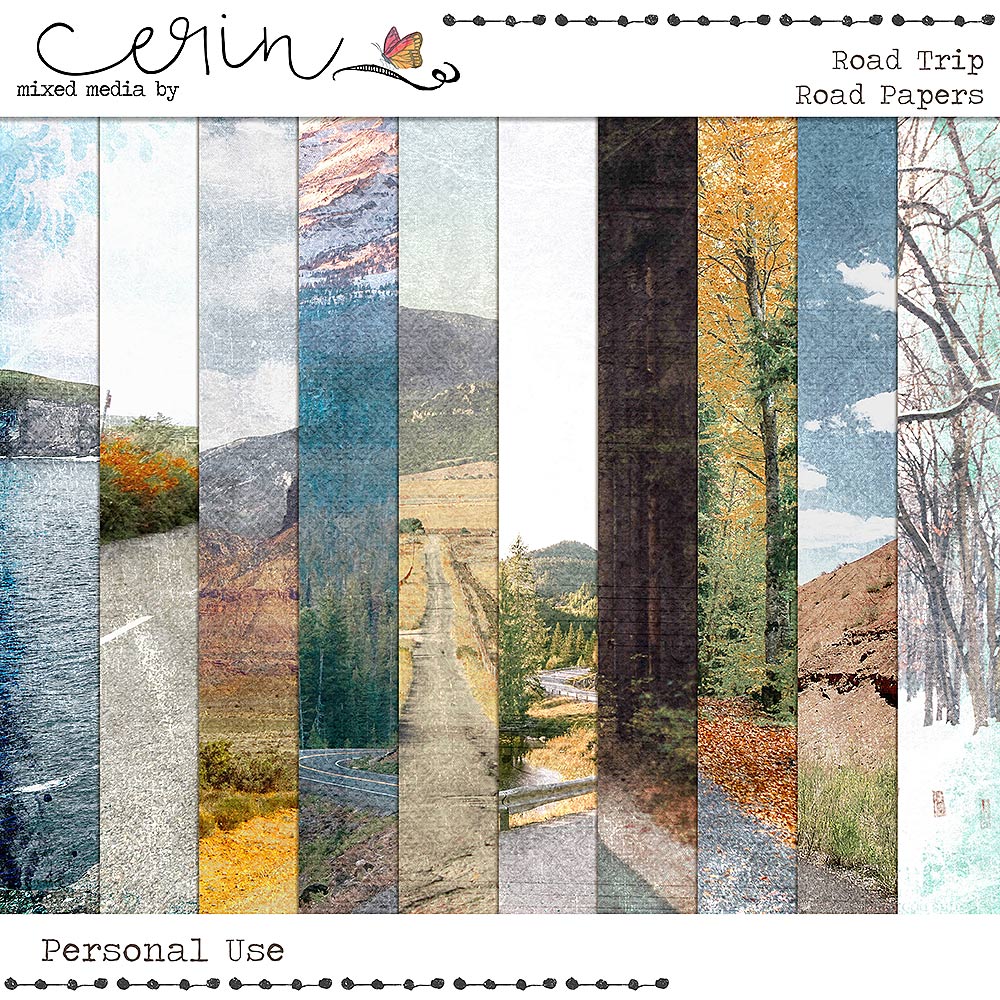 Road Trip {Road Papers} by Mixed Media by Erin