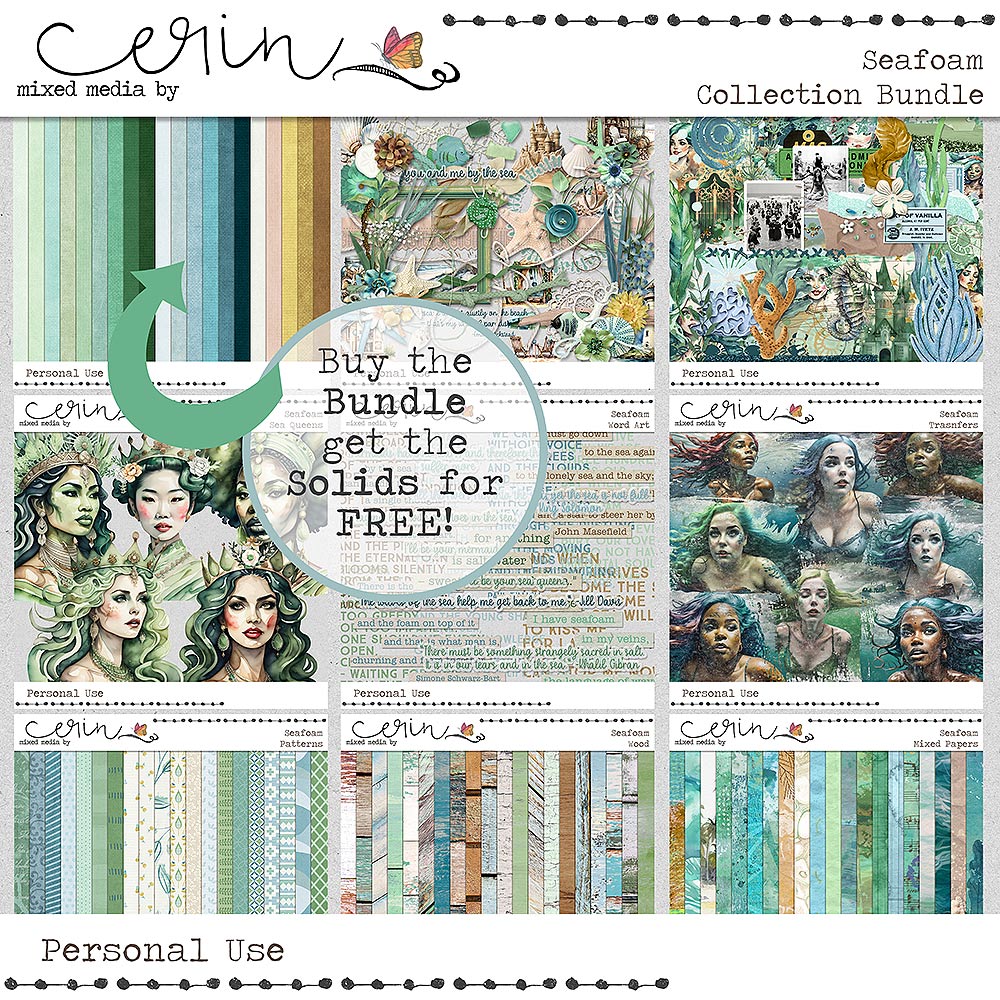 Seafoam {Collection Bundle} by Mixed Media by Erin