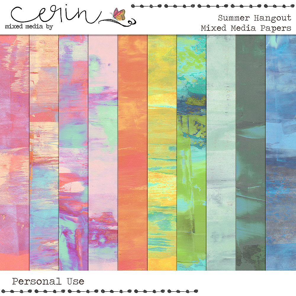 Summer Hangout {Mixed Media Papers} by Mixed Media by Erin