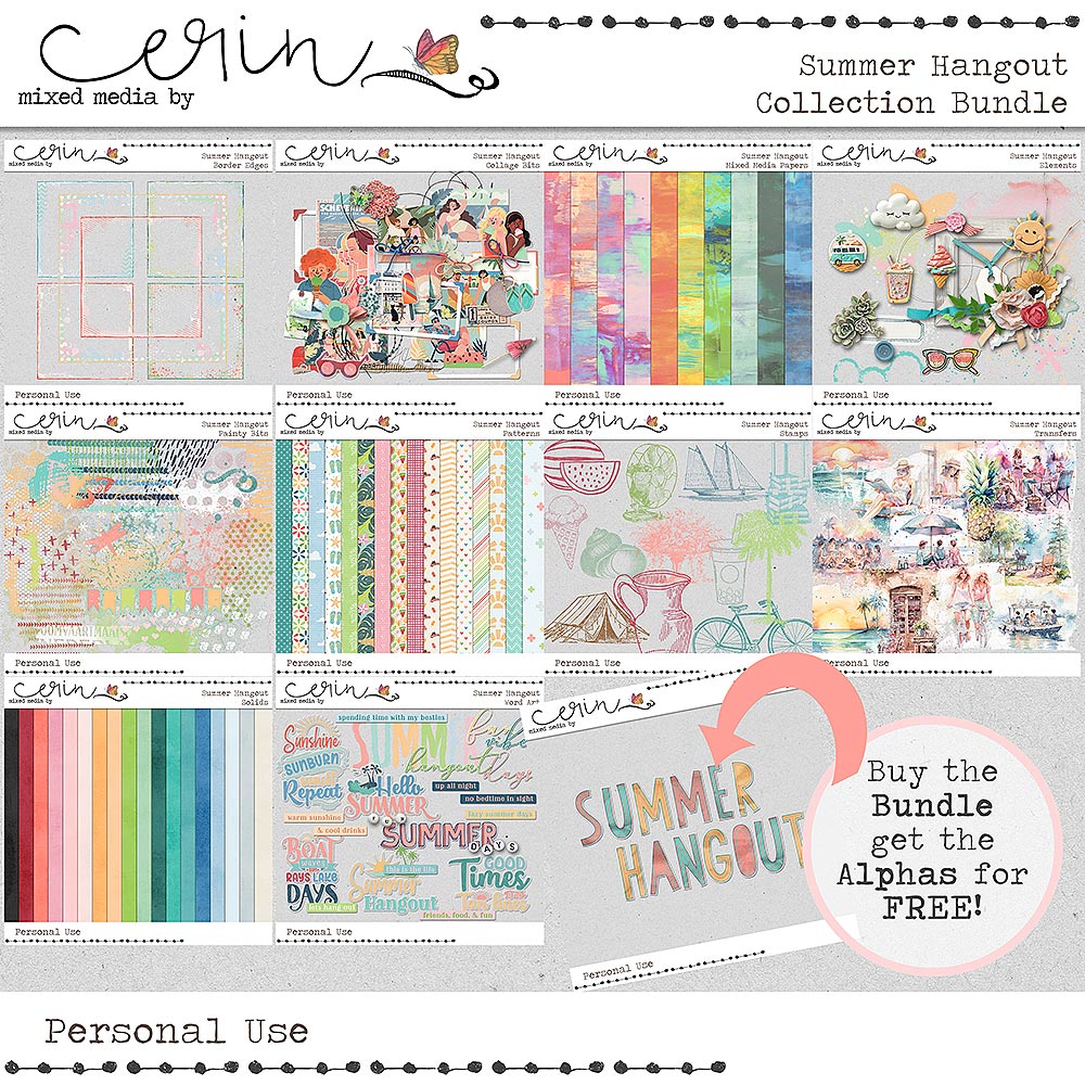 Summer Hangout {Collection Bundle} by Mixed Media by Erin