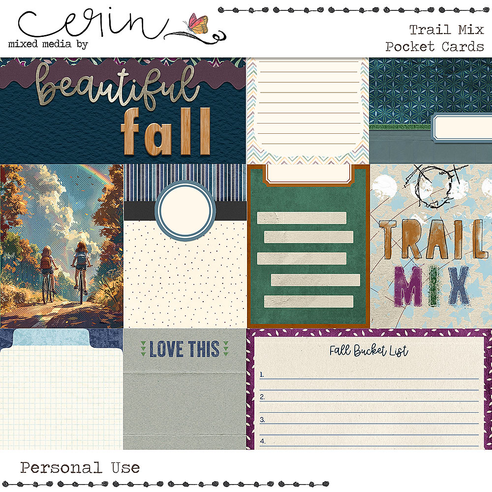 Trail Mix {Cards} by Mixed Media by Erin