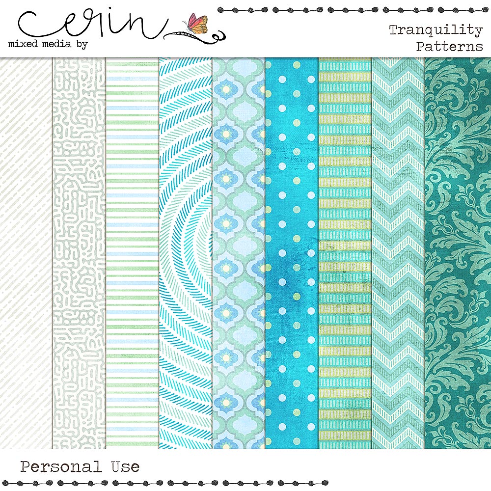 Tranquility {Patterns} by Mixed Media by Erin