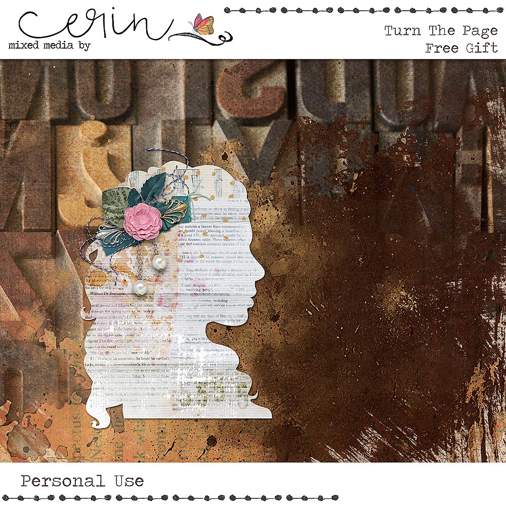 Turn the Page {Free Gift} by Mixed Media by Erin