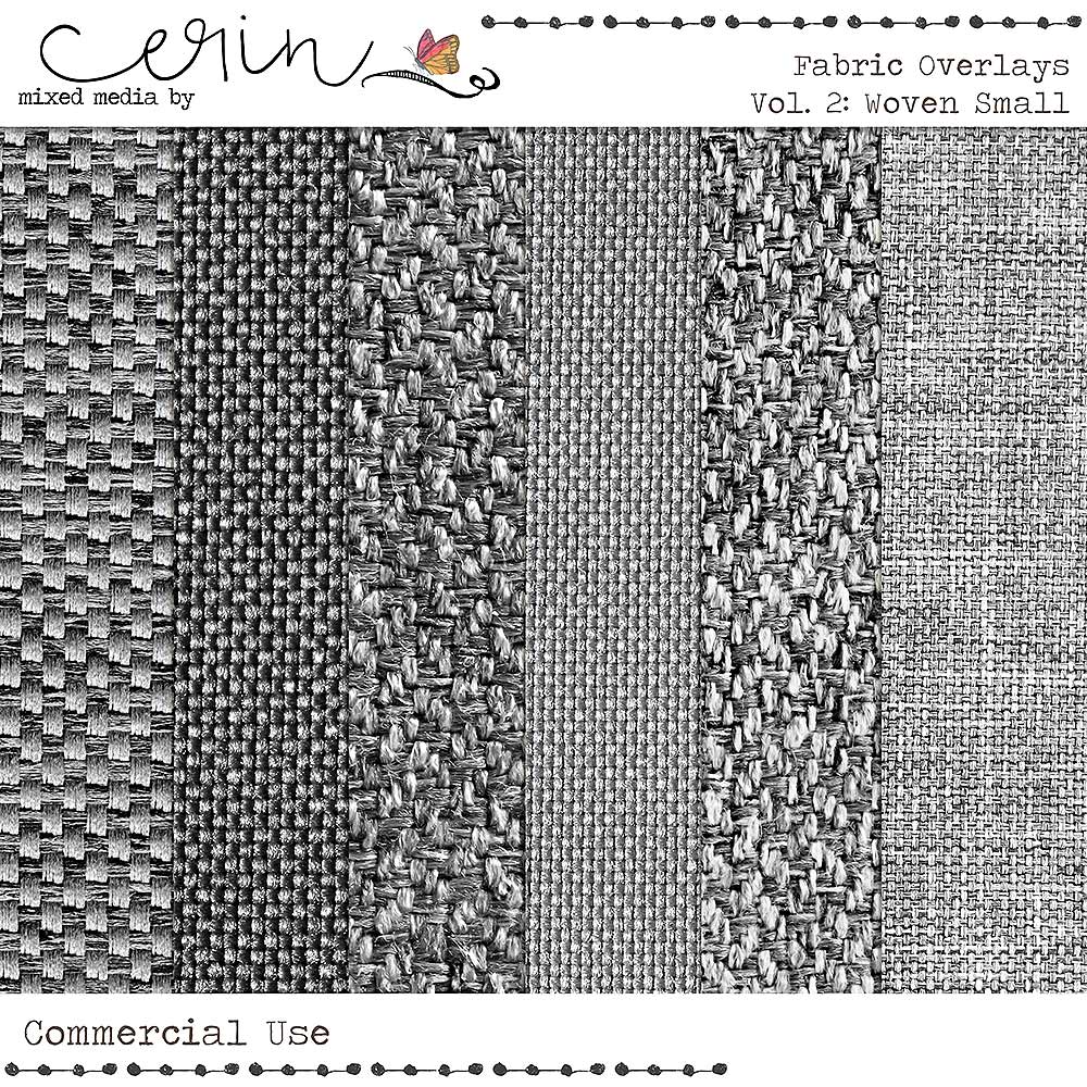 Fabric Overlays Vol 2 (CU)  By Mixed Media by Erin