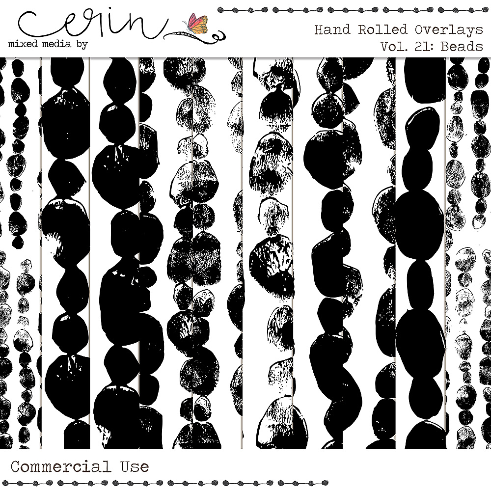 Handrolled Overlays Vol 21 (CU) By Mixed Media by Erin