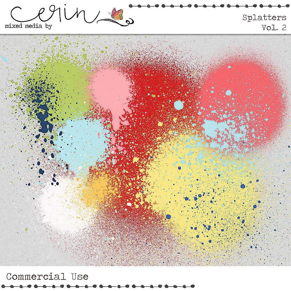 Splatters Vol 2 (CU) by Mixed Media by Erin