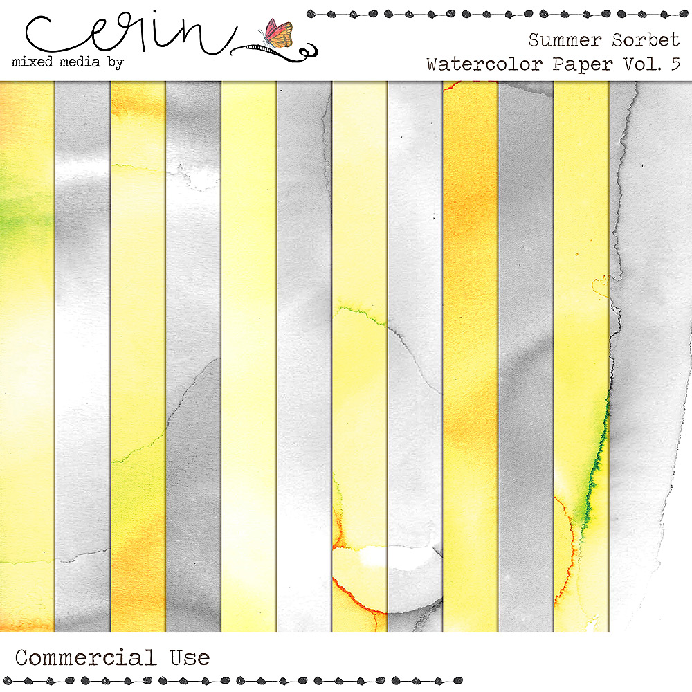 Summer Sorbet Vol 5 (CU) by Mixed Media by Erin