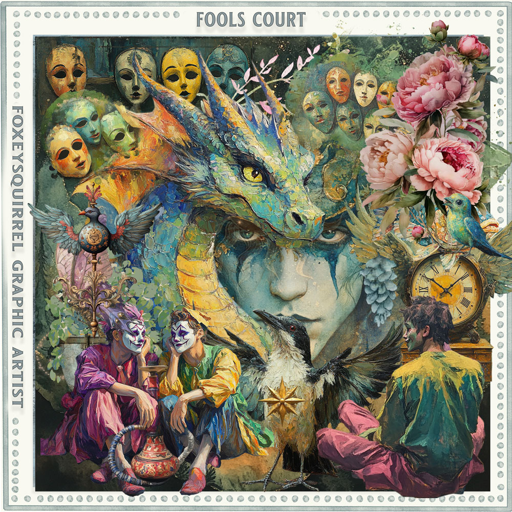 Fools Court Digital Art Kit