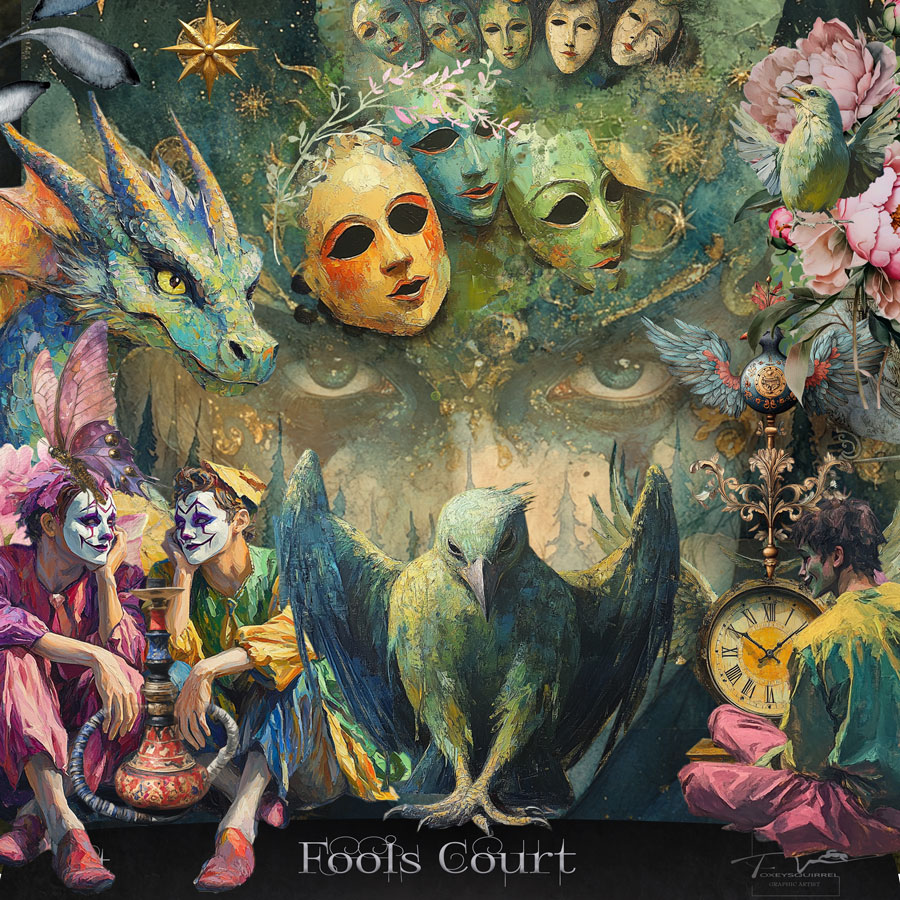 Fools Court Digital Art Kit