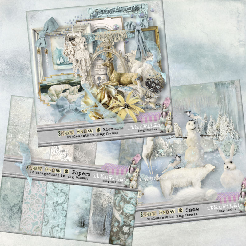 Snow Snow 2 Bundle by itKuPiLLi imaginarium  