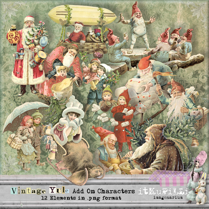 Vintage Yule Add On Characters by itKuPiLLi imaginarium