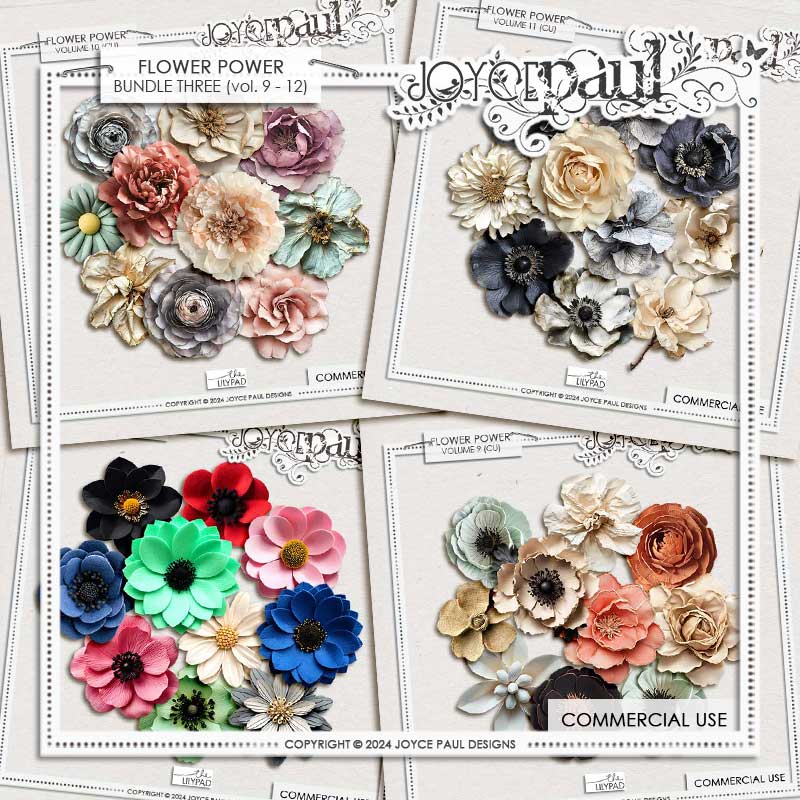 Flower Power - Bundle Three (CU) by Joyce Paul