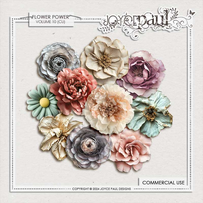 Flower Power - Vol 10 (CU) by Joyce Paul