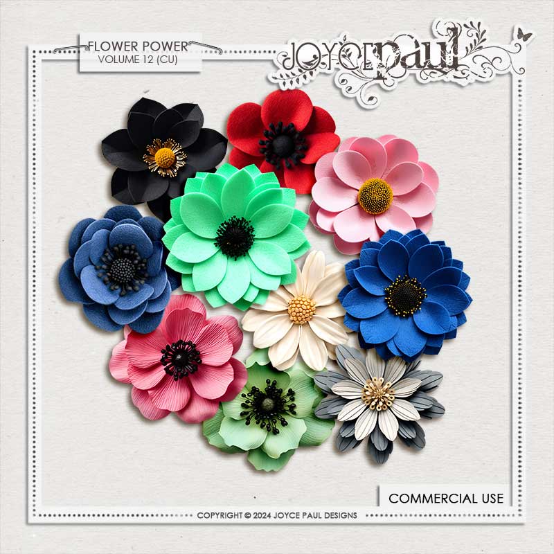 Flower Power - Vol 12 (CU) by Joyce Paul