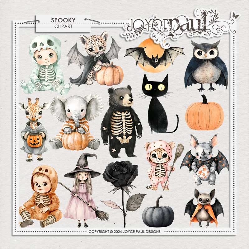 Spooky - Clipart by Joyce Paul Designs