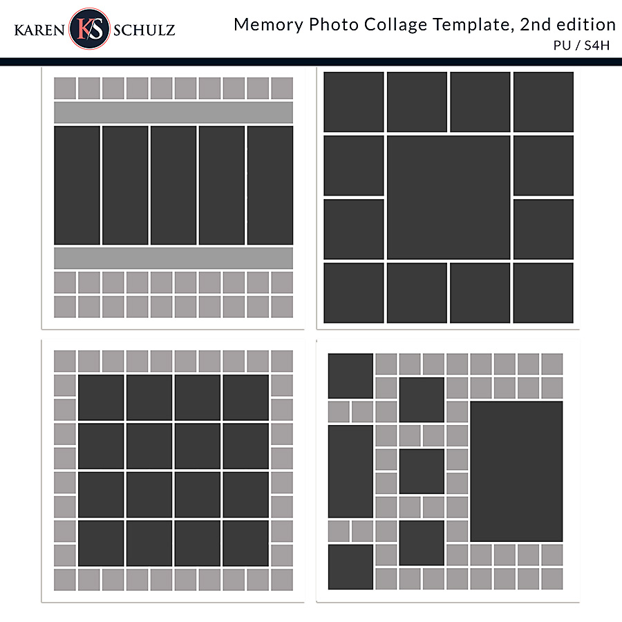 Memory Photo Collage Templates 2nd Edition