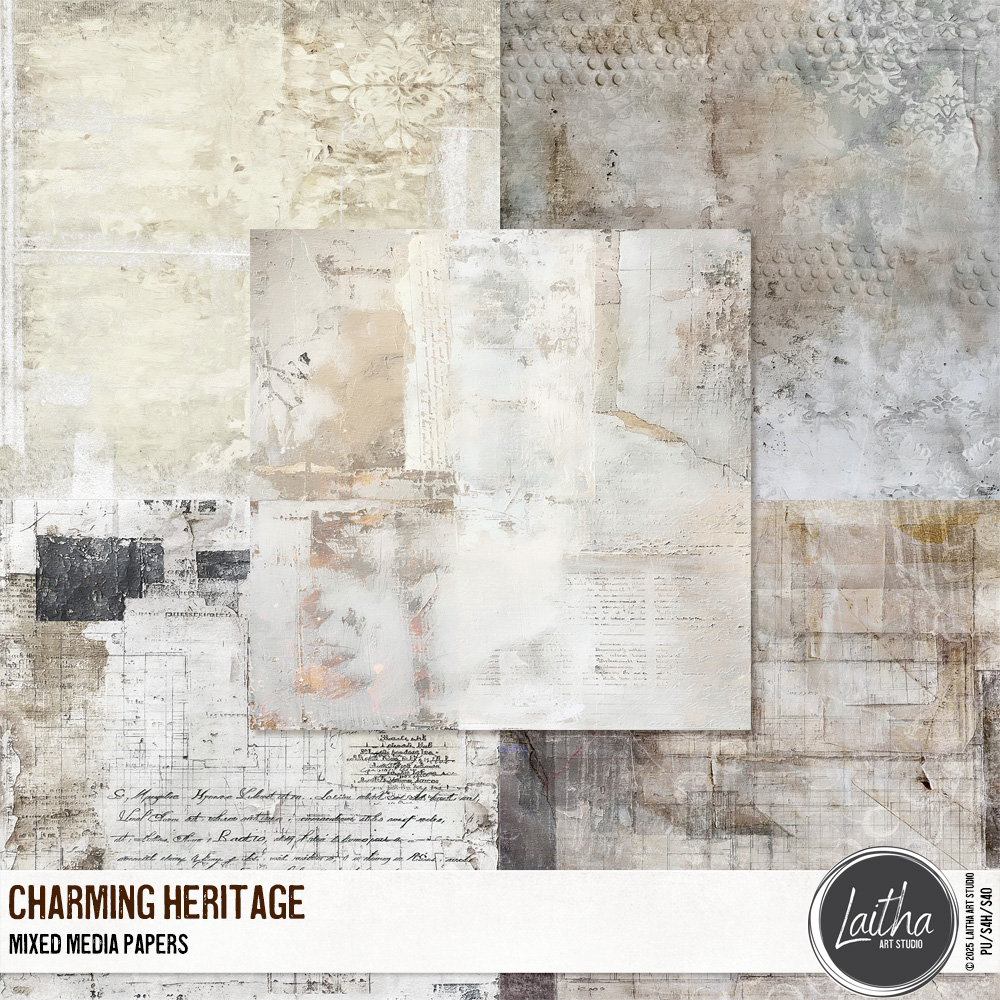 Charming Heritage - Mixed Media Papers