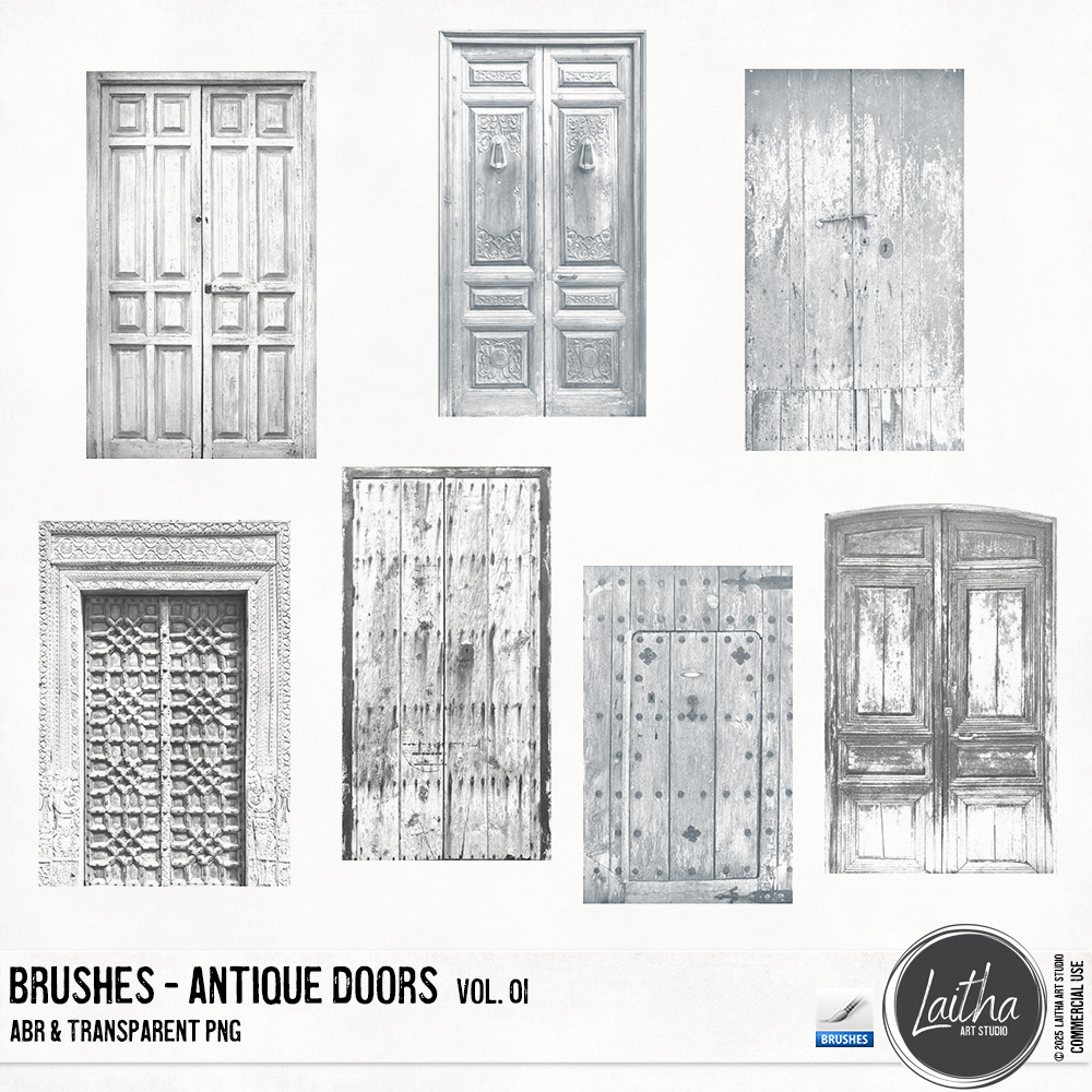 Antique Doors Brushes & Stamps Vol. 01