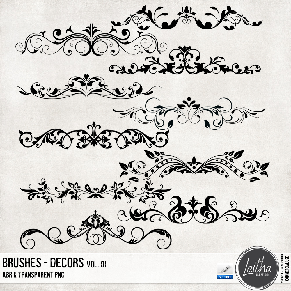 Decors Brushes & Stamps Vol. 01