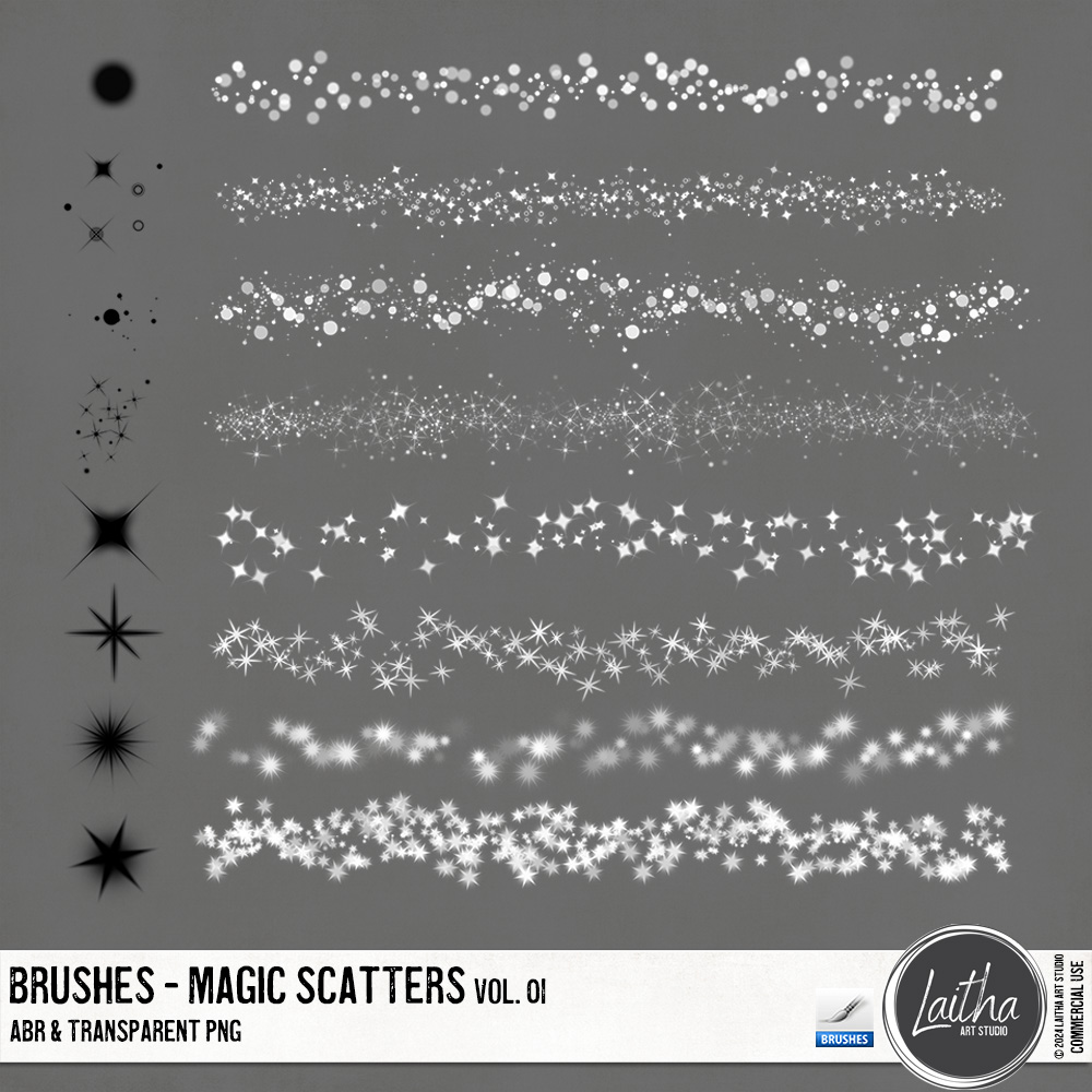 Magic Scatters Brushes Vol. 01