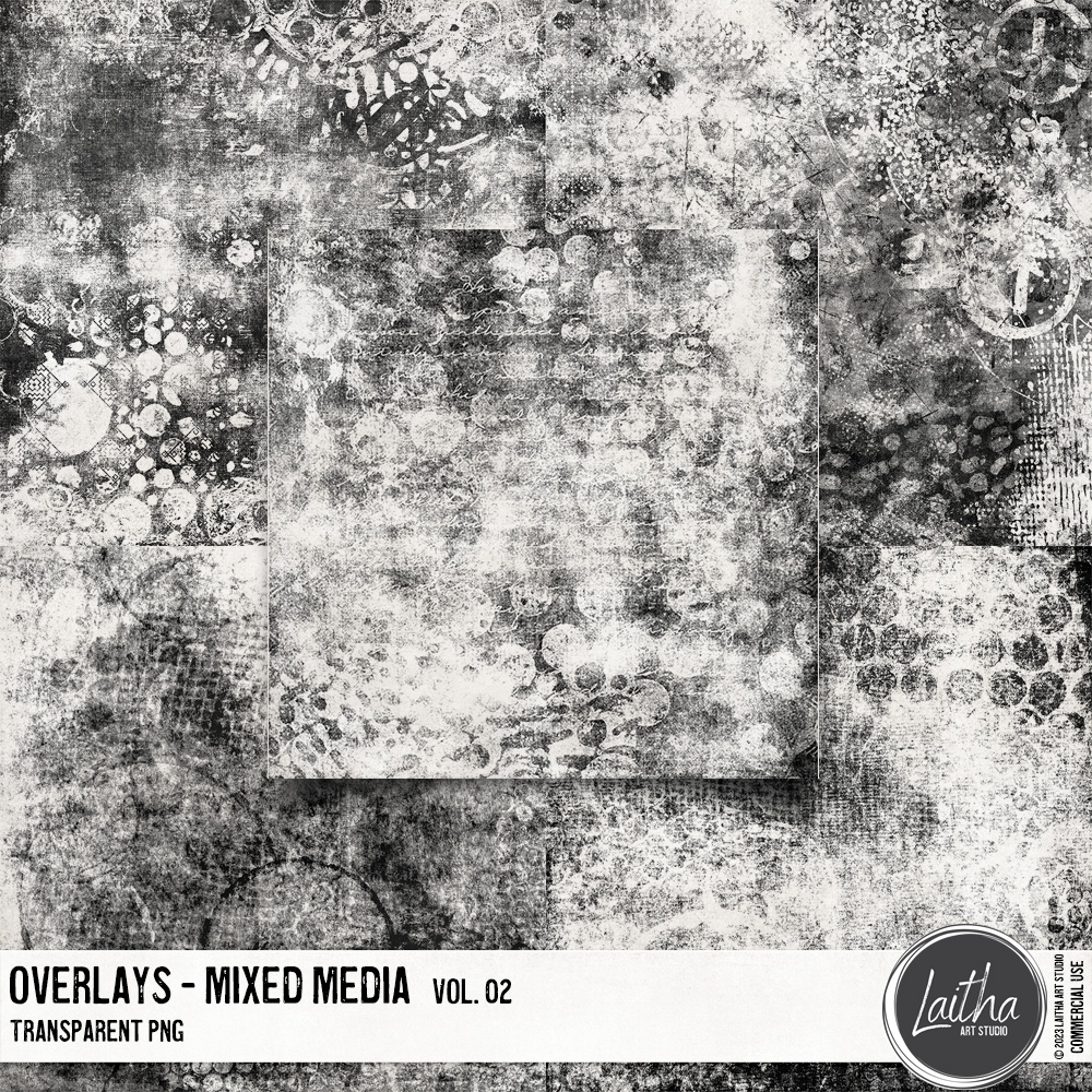 Mixed Media Overlays Vol. 02