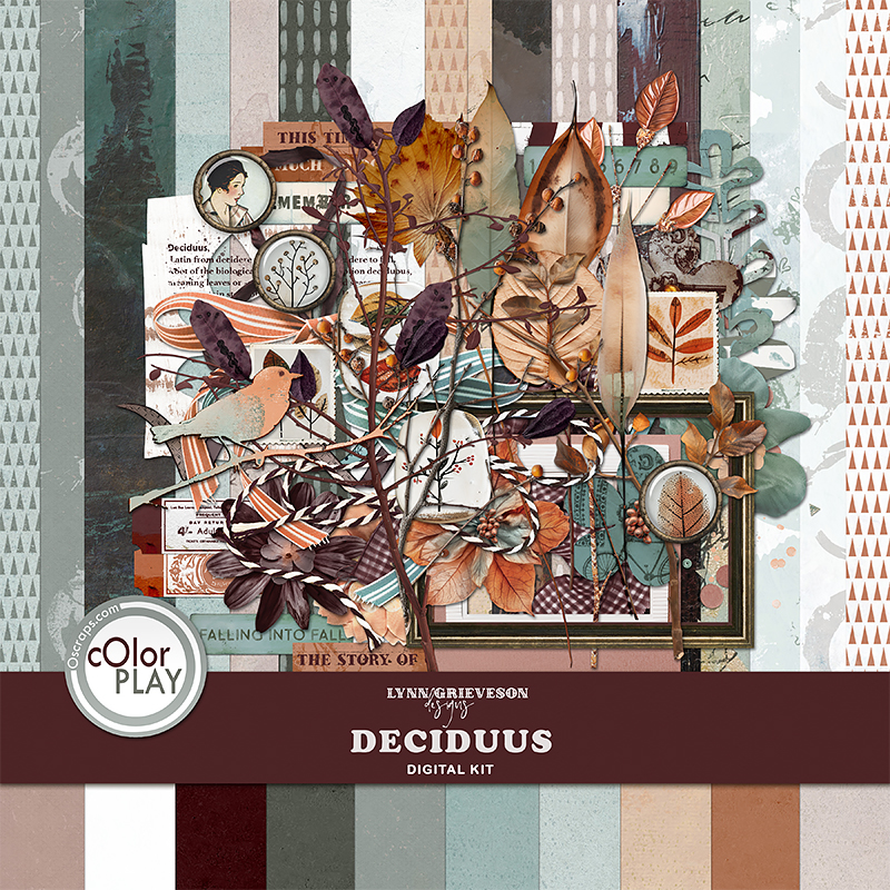 Deciduus Digital Scrapbooking Kit by Lynn Grieveson 