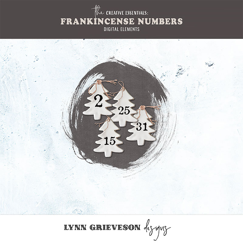 Frankincense Digital Number Tags