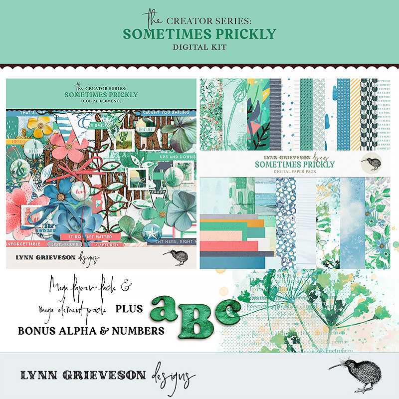 Sometimes Prickly Digital Scrapbooking Kit