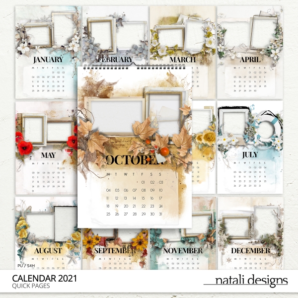 2021 Calendar Quick Pages TWO