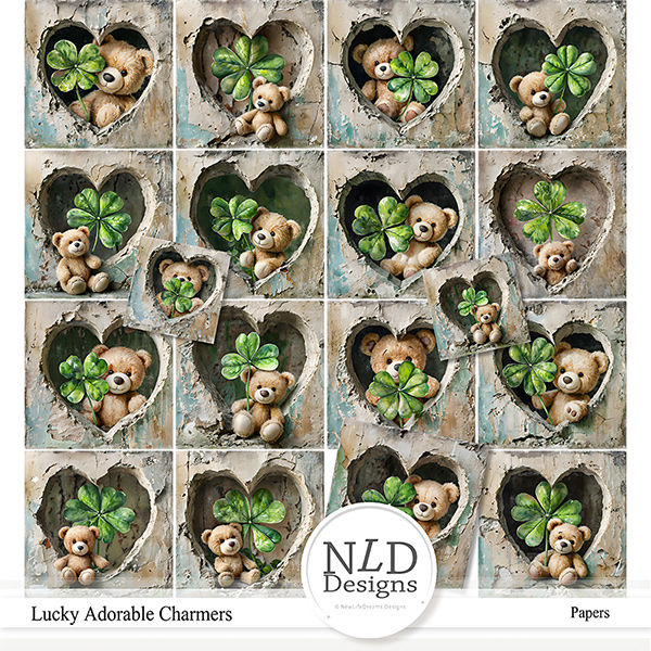 Lucky Adorable Charmers Papers & Free Gift By NLD Designs