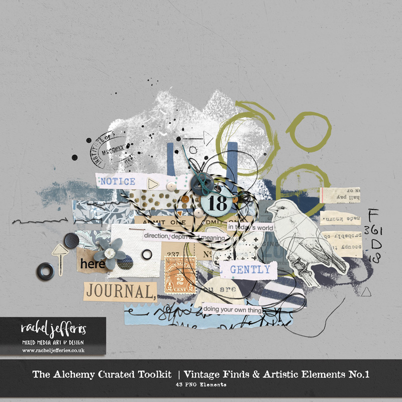 The Alchemy Curated ToolKit | Vintage Finds & Artistic Elements No.1 by Rachel Jefferies