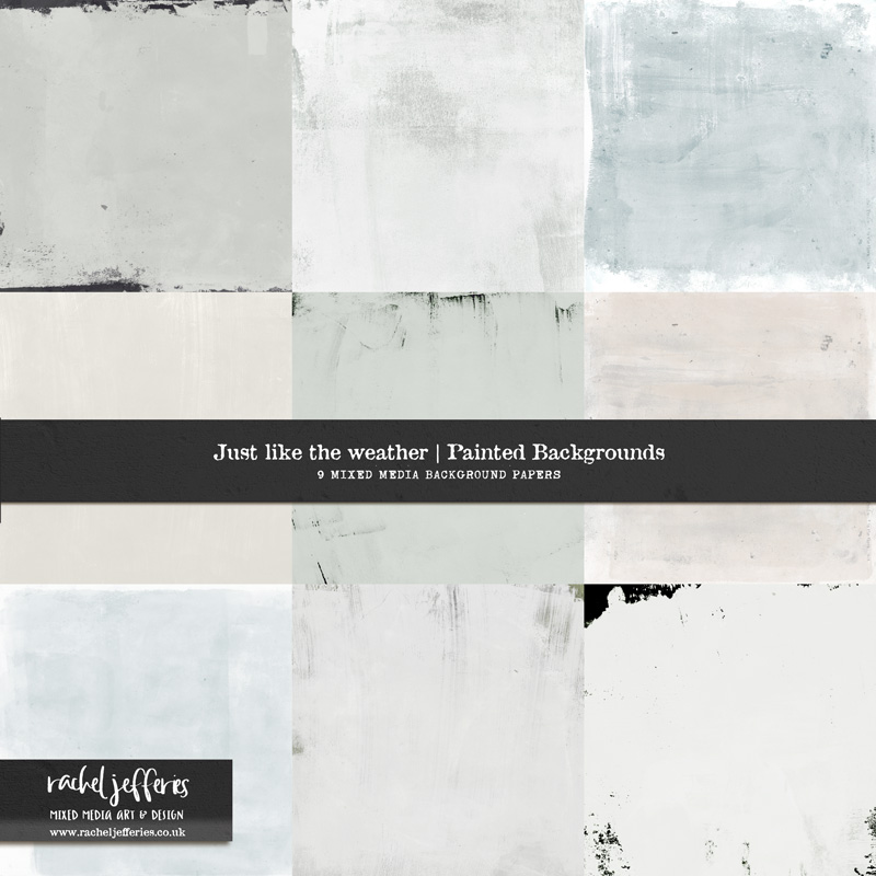 Just like the Weather | Painted Backgrounds by Rachel Jefferies