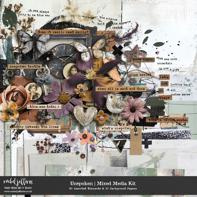 Unspoken | Mixed Media Kit by Rachel Jefferies