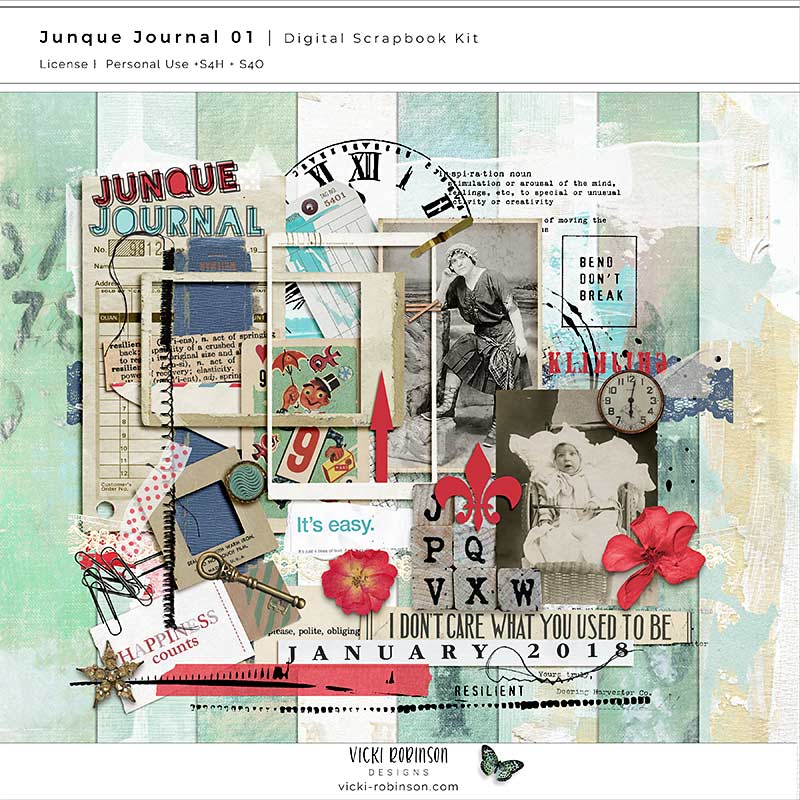 8 X 5 JUNQUE JOURNAL for Art Journaling, Scrapbooking, Junk