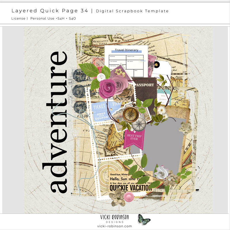 Layered Quick Page 34 Artful Memories Travel