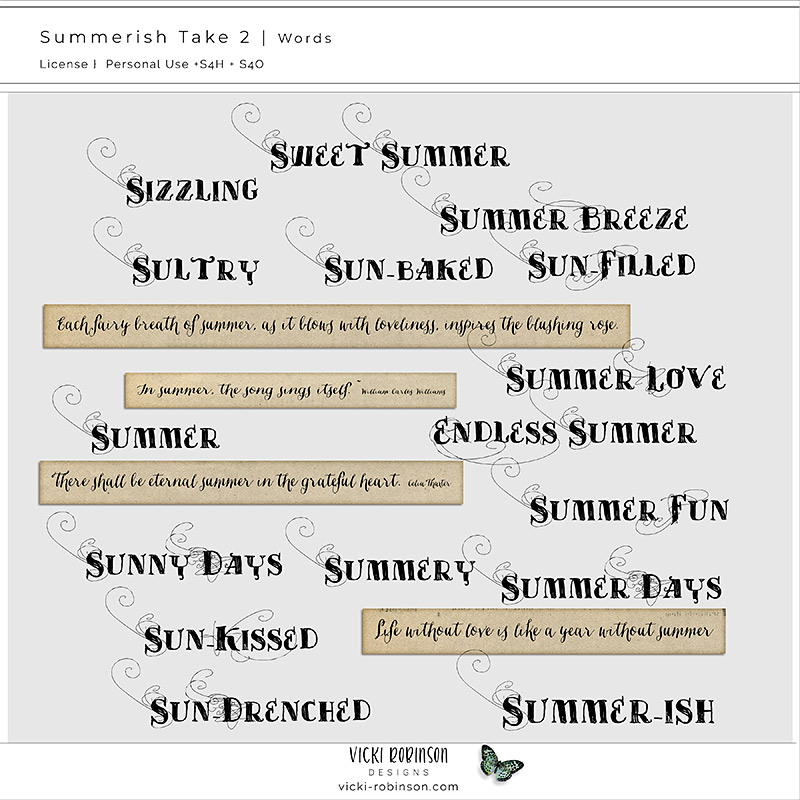 Summerish Take 2 Words