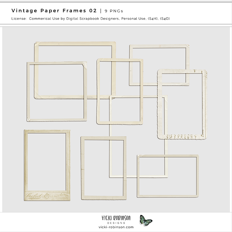 Vintage Paper Frames 02