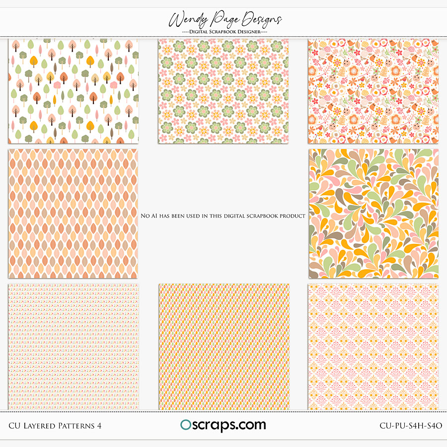 CU Layered Patterns 4 by Wendy Page Designs